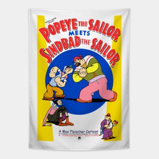 Popeye Meets Sindbad Tapestry