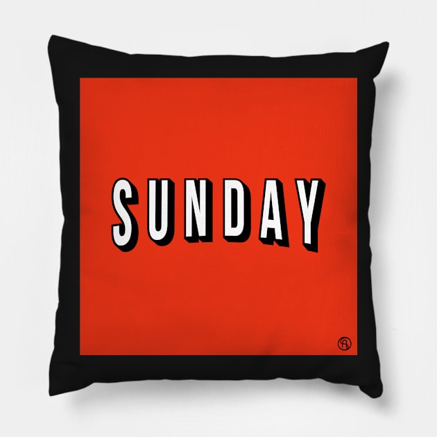 Sunday is made for Netflix Pillow by Sviali