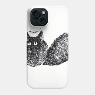 cute black cat Phone Case