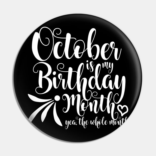 October Birthday Pin by Kuys Ed