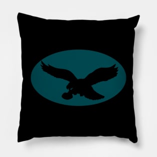 Eagles Batman Logo - Midnight Green Pillow