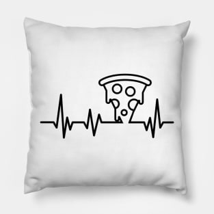 Pizza Lover Pizza Heatbeat Pizza Lifeline Pillow