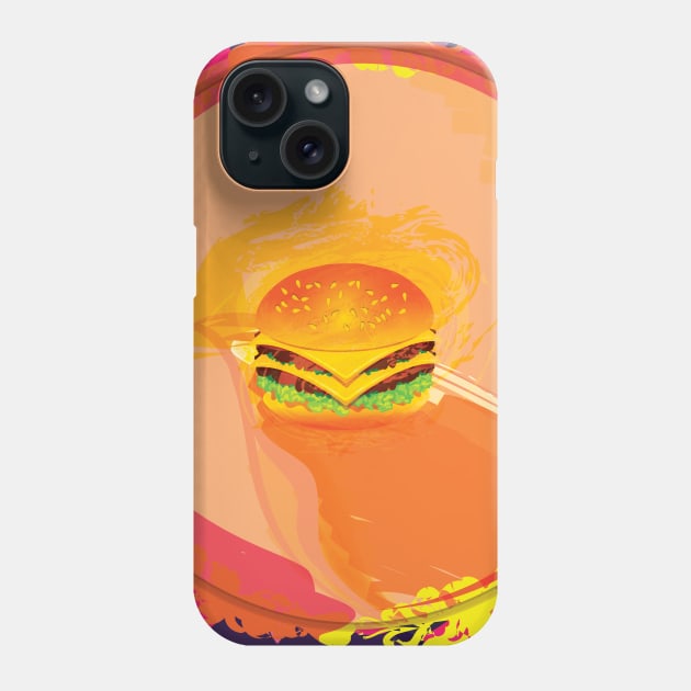 Vintage Burger Phone Case by Salma Ismail