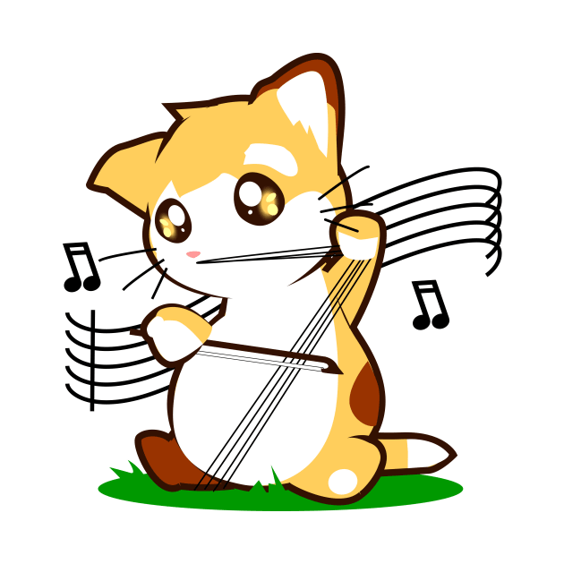 Cello Kitty by Spikeani