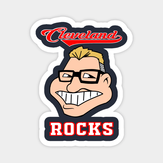 Cleveland ROCKS Magnet by ALPHAMAGNUS