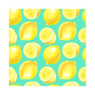 Watercolor lemons pattern T-Shirt