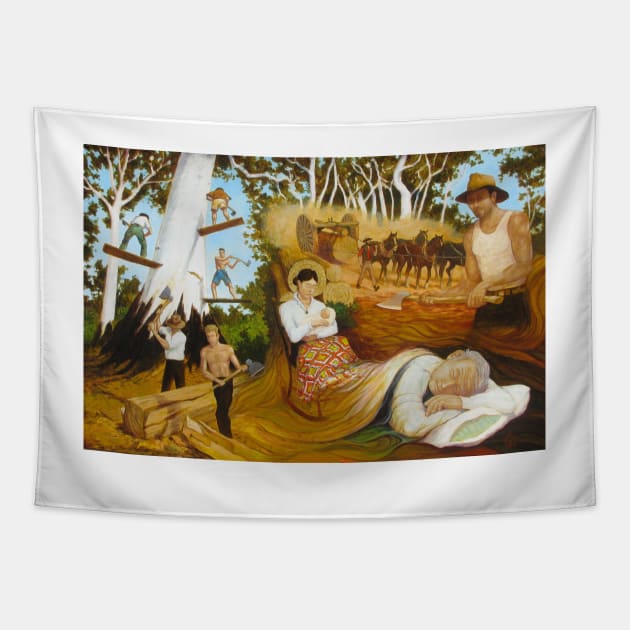 The Logger's Dream Tapestry by McAulay1