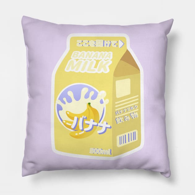 Banana Milk - Korean Drink Pillow by NOSSIKKO