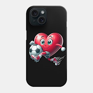 Heart Soccer Ball Football Valentines Day Sports Lover Phone Case