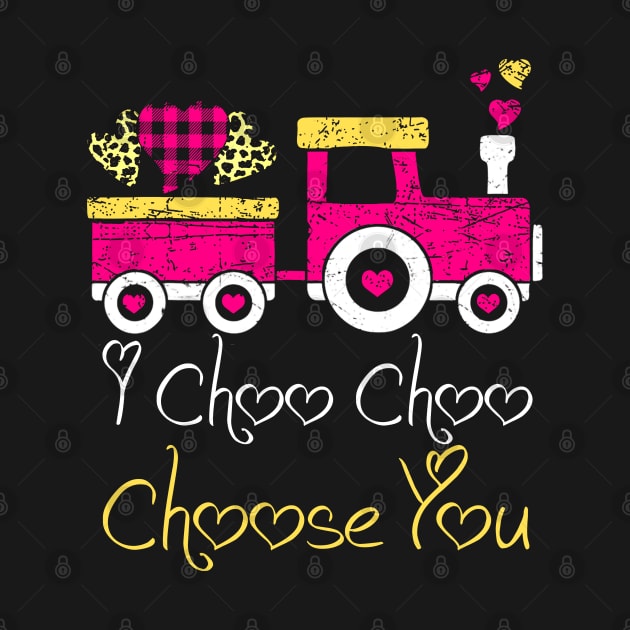 Kids I Choo Choo Choose You Valentines Day Train Toddler Boy by ReneeShitd