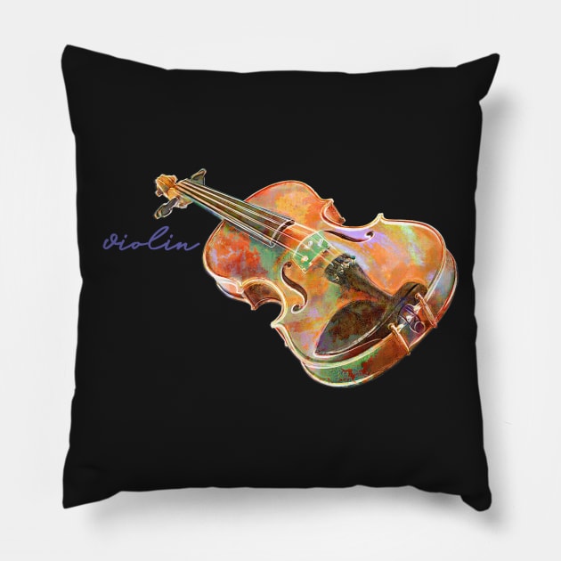 Violin Pillow by evisionarts