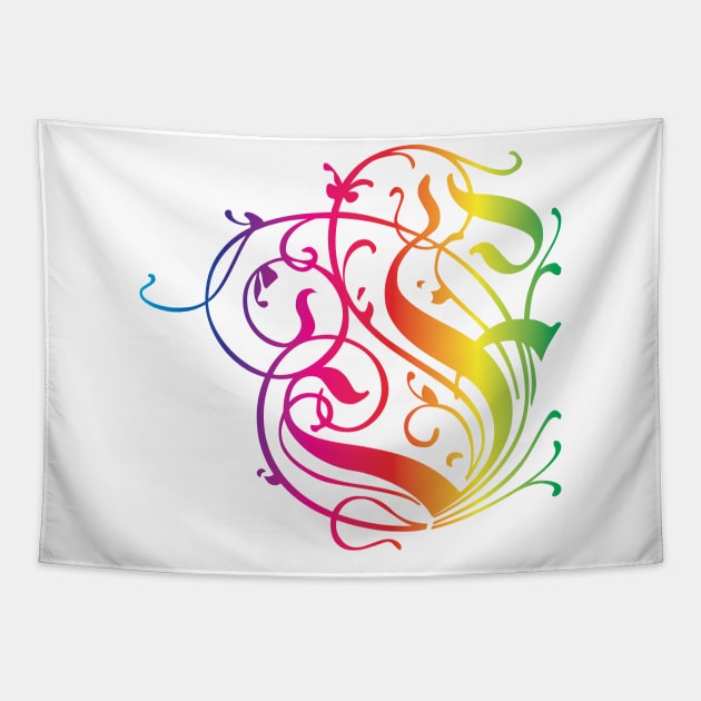 Name first alphabet J - LGBTQ Tapestry by aleo