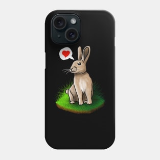 Cute rabbit show some love to everyone Phone Case