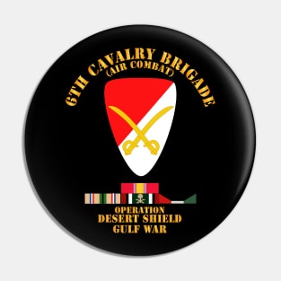 6th Cavalry Bde - Desert Shield w DS Svc Pin