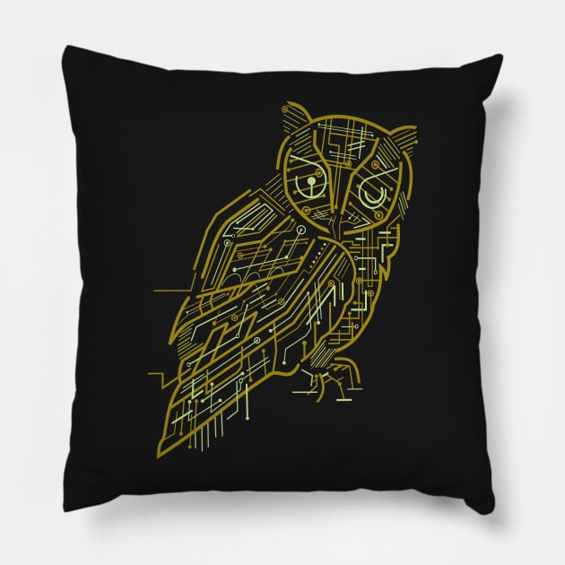 Owl Pillow by caffeinart