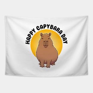 Happy Capybara Day Tapestry