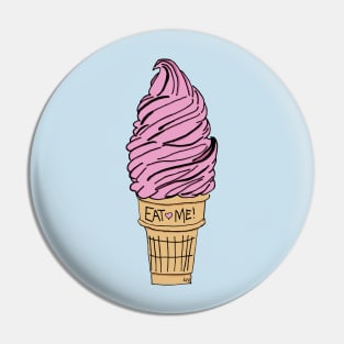 Eat Me Ice Cream Cone Pin