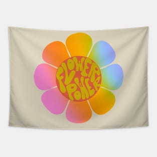 Flower power - rainbow flower Tapestry