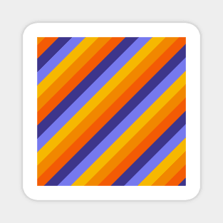 Striped - Porange Sunset Magnet