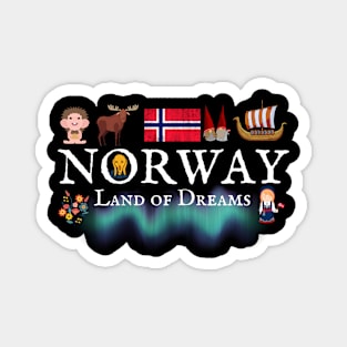 Norway Land of Dreams Magnet