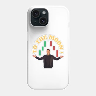 To The Moon With Elon Musk and Doji Star Phone Case