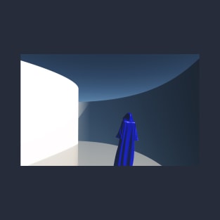 Figure in blue cloak T-Shirt