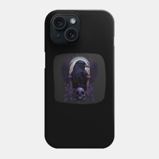 Raven and Skull Phone Case