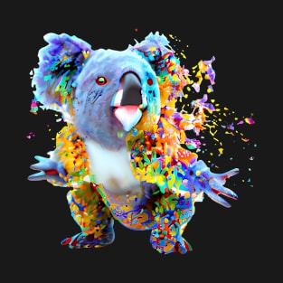 Koala in an explosion of color T-Shirt