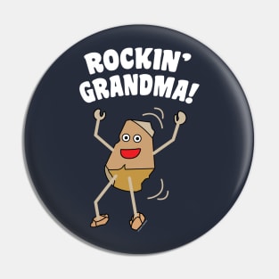 Rockin' Grandma White Text Pin