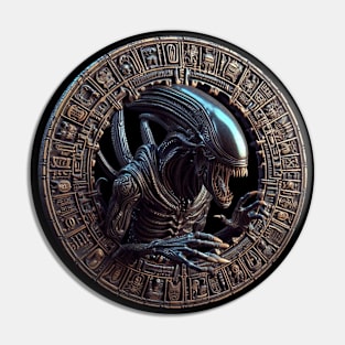 Alien badge style 01 Pin