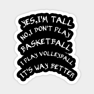 Volleyball Player Apparel gift Magnet