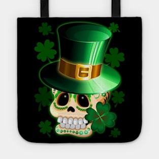 St Patrick Skull Cartoon Tote