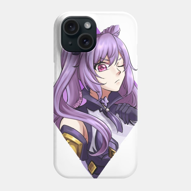 Keqing Badge Phone Case by Hayde