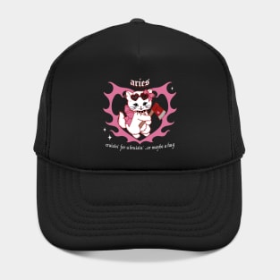 aries lovecore goth kitty Hat