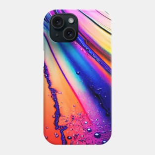 Liquid Colors Flowing Infinitely - Heavy Texture Swirling Thick Wet Paint - Abstract Inspirational Rainbow Drips Phone Case