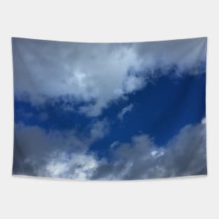 Fluffy Clouds On a Sunny Day Tapestry