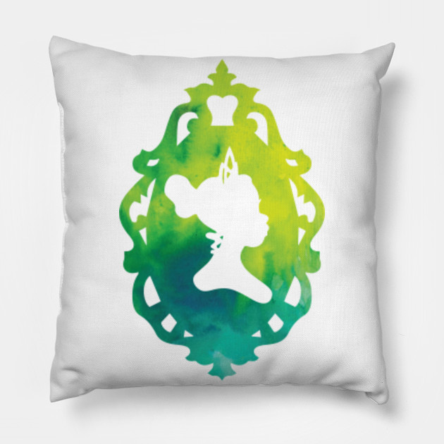 Tiana Silhouette Frame Tiana Pillow Teepublic