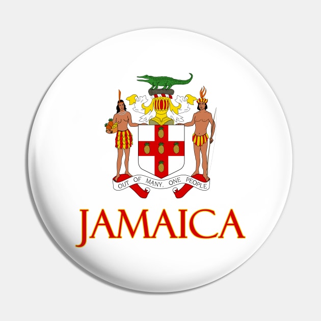 Jamaica - Coat of Arms Design Pin by Naves