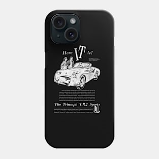 TRIUMPH TR2 - advert Phone Case