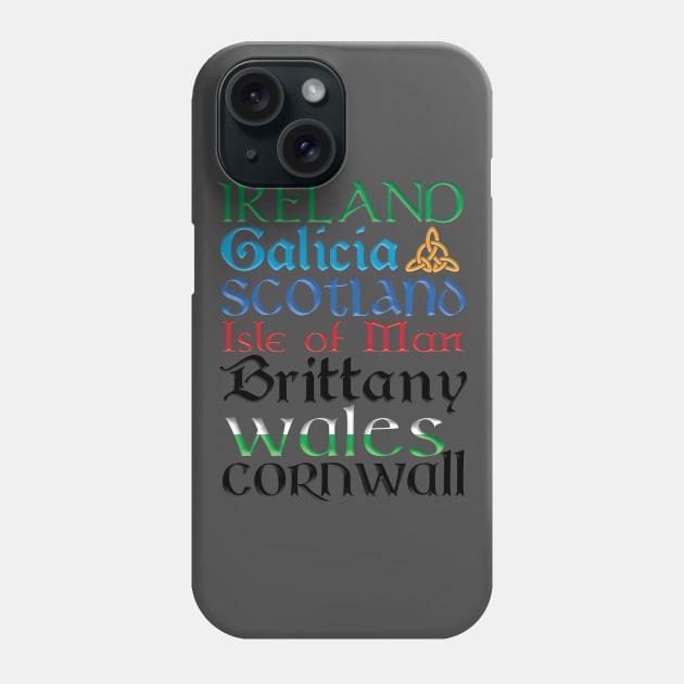 7 Celtic Nations Phone Case by Miranda Nelson