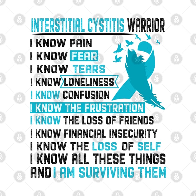 I Am Interstitial Cystitis Warrior I Know All These Things and I Am Surviving Them Support Interstitial Cystitis Warrior Gifts by ThePassion99