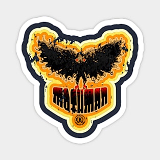 Mothman Vintage Retro Distressed 70's Art Funky Cool Magnet