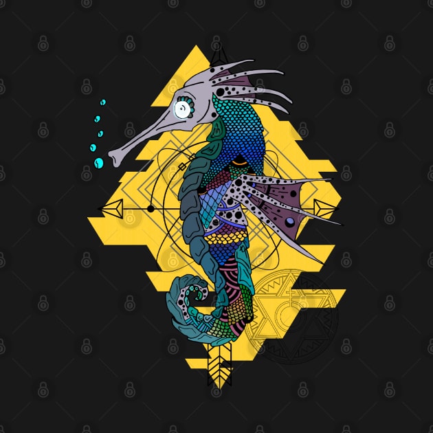 Tribal Seahorse Ocean Lover by Oceanutz