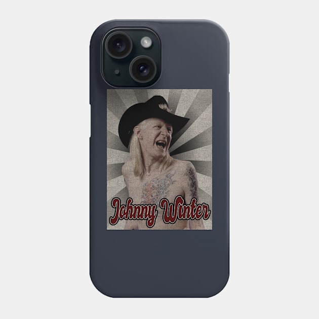 Johnny Winter Classic Phone Case by StickMen