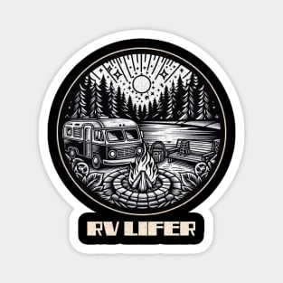 RV lifer campground Magnet