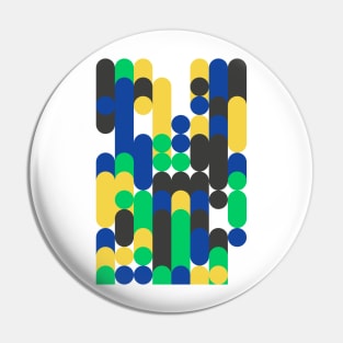 Colourful Geometric Animated Pattern Pin