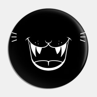 Angry Cat Face Pin