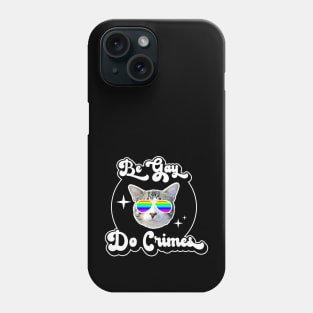 Be Gay Do Crimes Cat Retro Design Phone Case