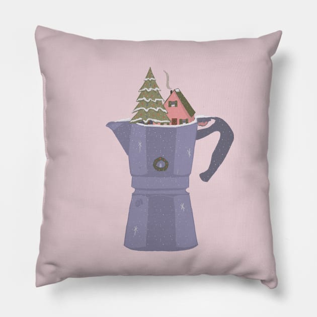 Moka Christmas Pillow by sheron90