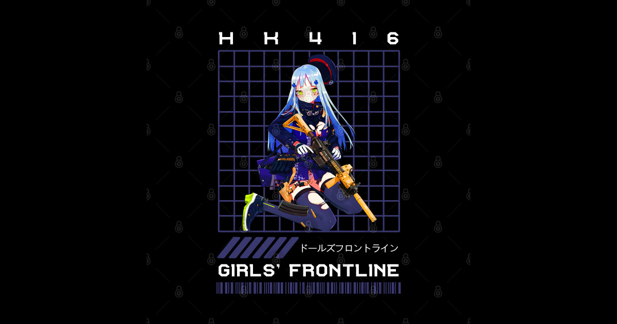 HK416 | Girls Frontline - Girls Frontline - Sticker | TeePublic